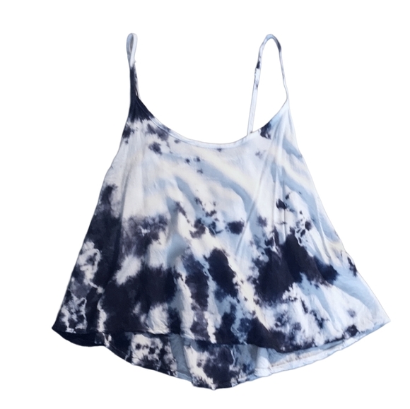 Blue Life Tie-Dye Crop Top – Beachy Boho Vibes - Picture 1 of 6
